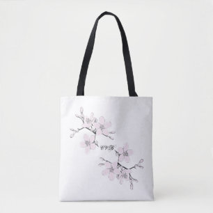 Blüten zacken alle vorbei - Druck-Tasche aus Tasche