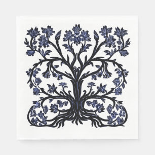 Blütenbaum #2 Cobalt Blue und White Serviette