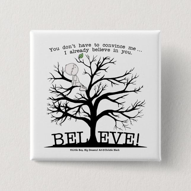 Blütenbaum Button (Vorderseite)