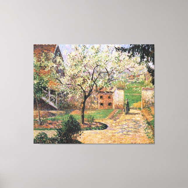 Blütenbaum, Eragny Camille Pissarro Leinwanddruck (Vorderseite)