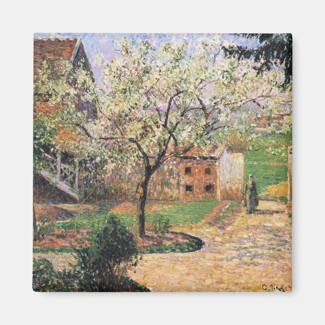 Blütenbaum, Eragny Camille Pissarro Magnet (Vorne)