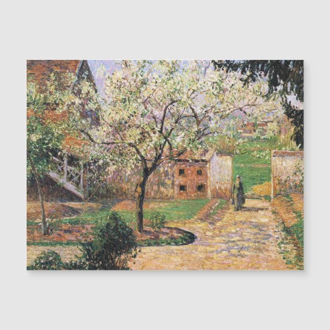Blütenbaum, Eragny Camille Pissarro Magnetkarte (Vorderseite)