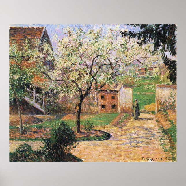 Blütenbaum, Eragny Camille Pissarro Poster (Vorne)
