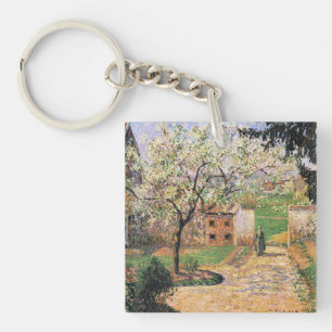 Blütenbaum, Eragny Camille Pissarro Schlüsselanhänger