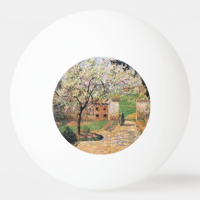 Blütenbaum, Eragny Camille Pissarro Tischtennisball (Vorderseite)