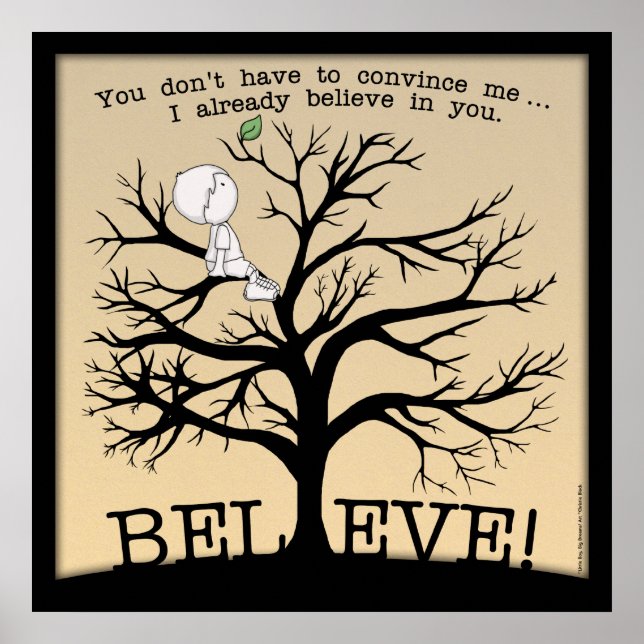 Blütenbaum Poster (Vorne)