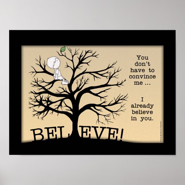 Blütenbaum Poster (Vorne)