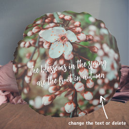 Blütenbaum Rundes Kissen