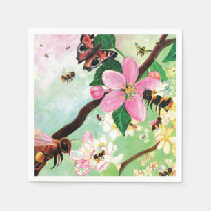 Blütenbäume für Bienen und andere Bestäuber Serviette