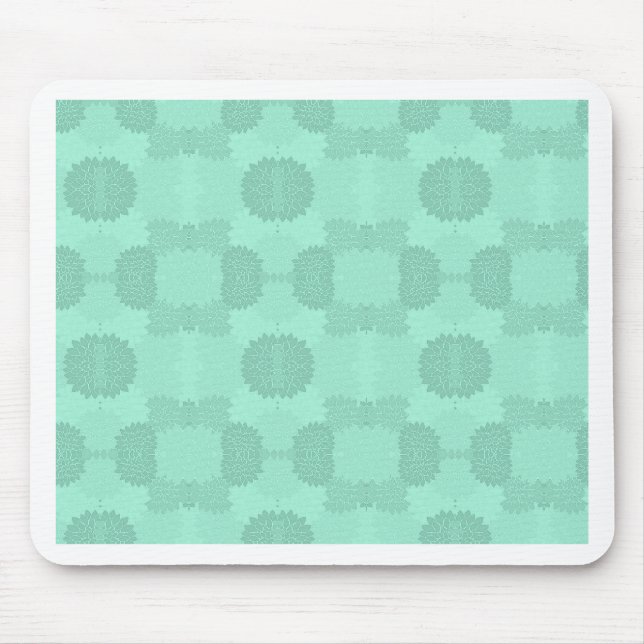 Blütenblätter in Minze Mousepad (Vorne)