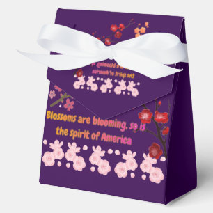 Blütenblätter in rosa Harmonie dunkelviolett Geschenkschachtel