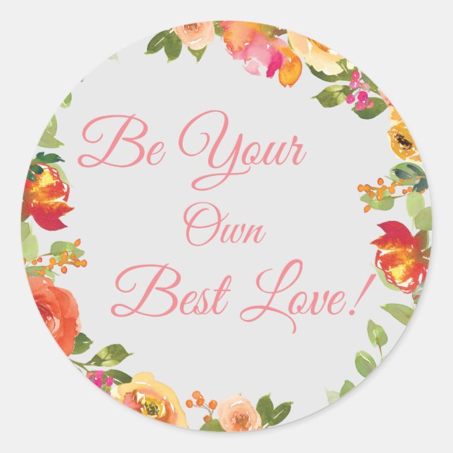 Blütenblättriger Aufkleber (Vorderseite)