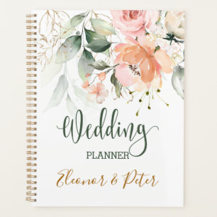 Blütenblättriger Hochzeitsplaner Planer