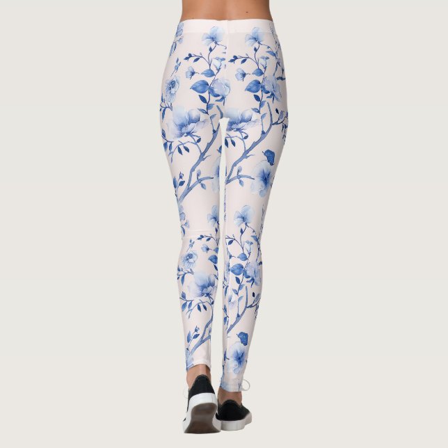 Blütenblau Leggings (Rückseite)