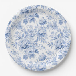 Blütenblau Pappteller