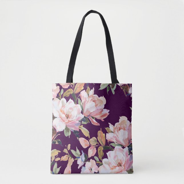 Blütenblume, Blumen, Aquarell, Kunst,v Tasche (Vorderseite)