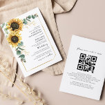 Blütenblume Eukalyptus QR Code Hochzeit Einladung<br><div class="desc">Blütenblume Eukalyptus QR Code Hochzeitseinladung Karte mit dieser niedlichen Vorlage mit schönem rustikalen Blumenstrauß,  geometrisch,  qr-Code,  mit Skript und einfache moderne Typografie. TIPP: Passende Hochzeitssuite-Karten wie UAWG,  Hochzeitsfeiern,  Banner,  Tapisserien,  Geschenketiketten,  Schilder und andere Hochzeitsgeschenke und Goodies sind in der folgenden Kollektion mit diesem Design erhältlich.</div>