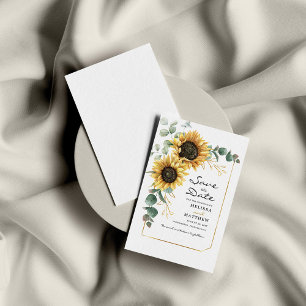 Blütenblume Eukalyptus Save the Date Mitteilungskarte