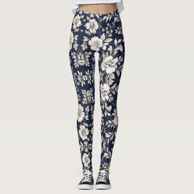 Blütenblume Leggings (Vorderseite)