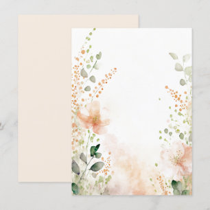Blütenblume Orangefarbene und pfirsichfarbene Blüt Einladung