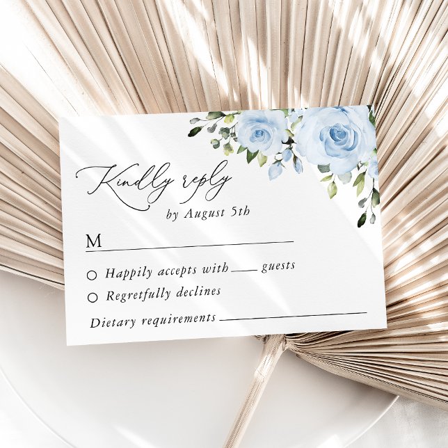 Blütenblumen, Grünpflanzen, Boho, Blumenzehen RSVP Karte (Von Creator hochgeladen)