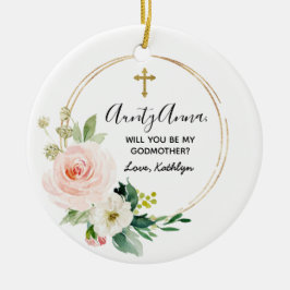 Blütenblüte Personalisiert Werden Sie meine Mutter Keramik Ornament
