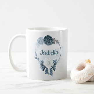 Blütenblüten botanisch kaffeetasse