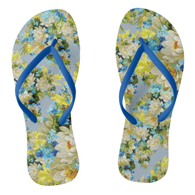 Blütenblüten und Blüten Springtime Flip Flops (Fußbett)