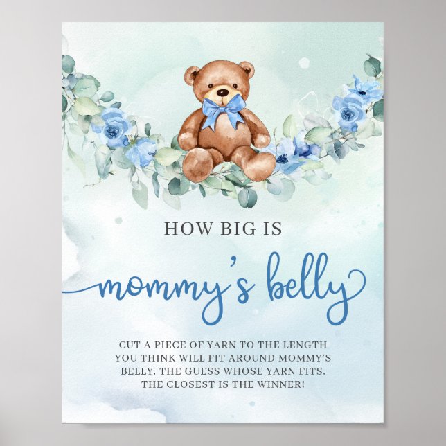 Blütenblütenbaby Wie groß Mama's Bauchspiel Poster (Vorne)