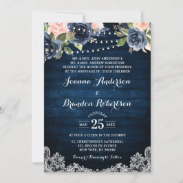 Blütenblütenblütenblütenstrasse Hochzeit Einladung