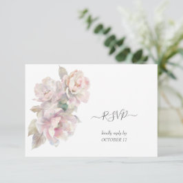 Blütenblütenhochzeit RSVP Karte