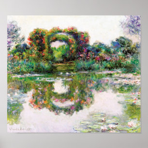 Blütenbögen Giverny Claude Monet Impressionismus Poster