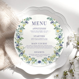 Blütenboho rund um die Menükarte Platine