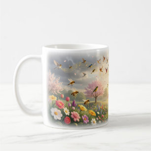 Blütenchor und Goldener Morgenbecher Kaffeetasse