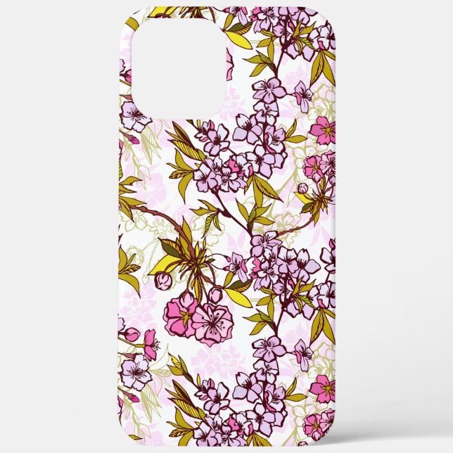 Blutende Kirschblütenmuster Case-Mate iPhone Hülle (Rückseite)