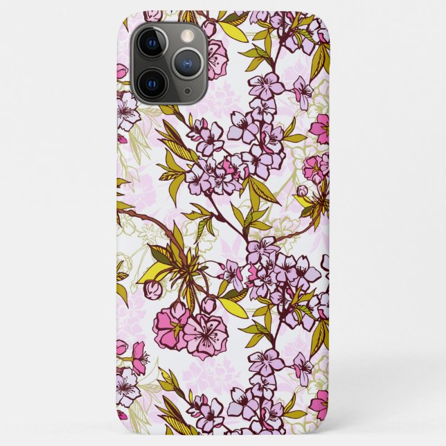 Blutende Kirschblütenmuster Case-Mate iPhone Hülle (Rückseite)