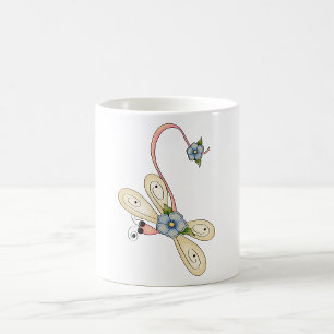 Blütendragonfly Kaffeetasse