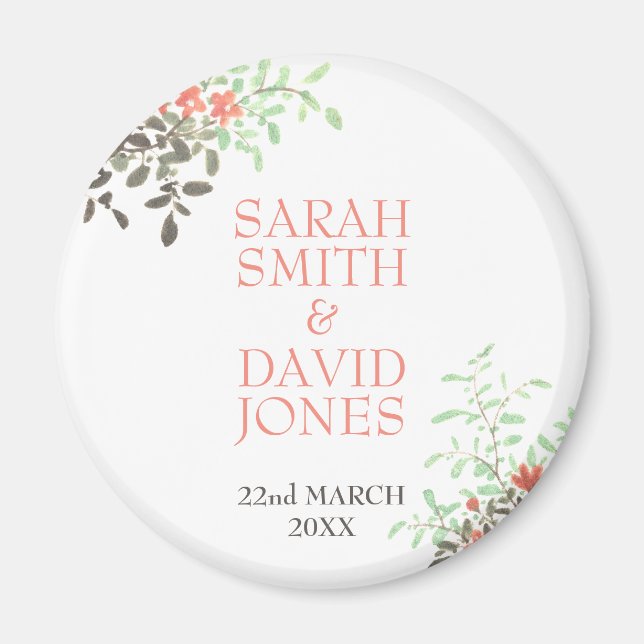 Blütenfarbe Magnet (Vorne)