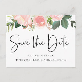 Blütenfarbe Save the Date Ankündigungspostkarte
