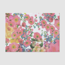 Blütenfarbene botanische Blume Seidenpapier