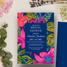 Blütenfarbenes und botanisches blaues Brautparty
