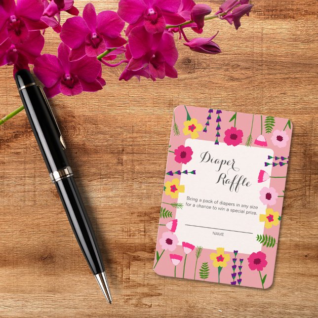 Blütenfarbiges Windeln-Raffeln für Baby Begleitkarte (Von Creator hochgeladen)