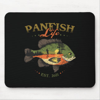 Blütenfisch Panfish Life Est 2021 Fischfang Mousepad
