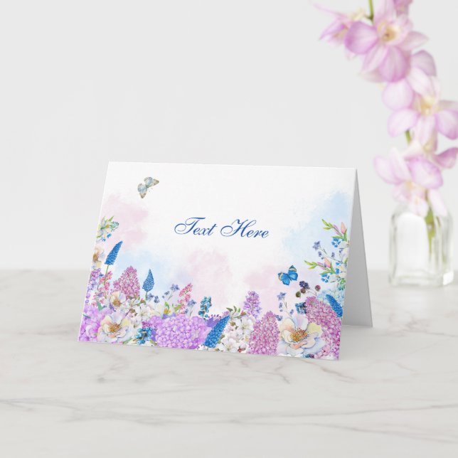 Blütenfrische Sommerblüte Karte (Orchidee)