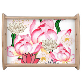 Blütengarten Mikitiez lotus Rose Serviertablett