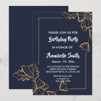 Blütengeburtstag der Marine Einladung