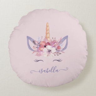 Blütengeflecht-Design Rundes Kissen