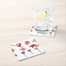 Blütengeflüster -Abstrakte Acryl-Hibiskus- und Ros