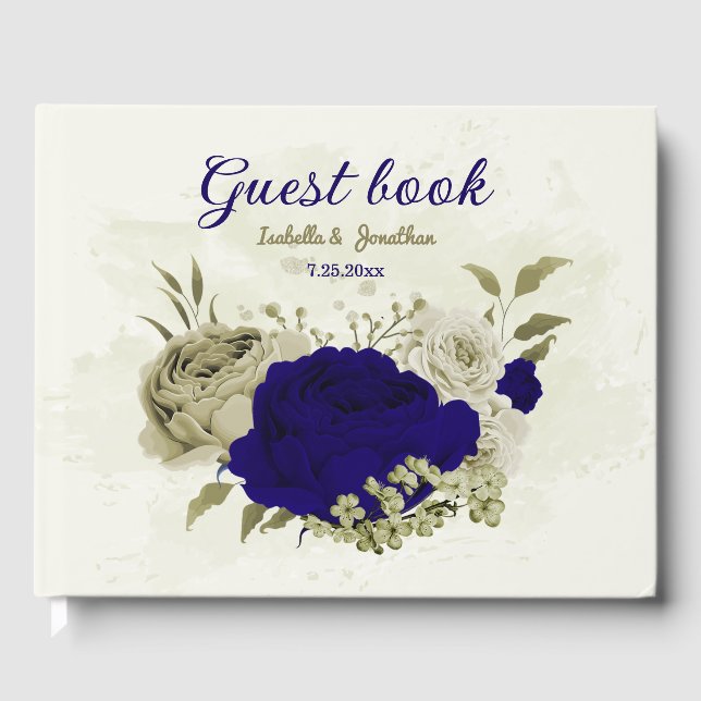 Blütenhochzeit Gästebuch (Vorderseite)