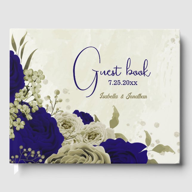Blütenhochzeit Gästebuch (Vorderseite)